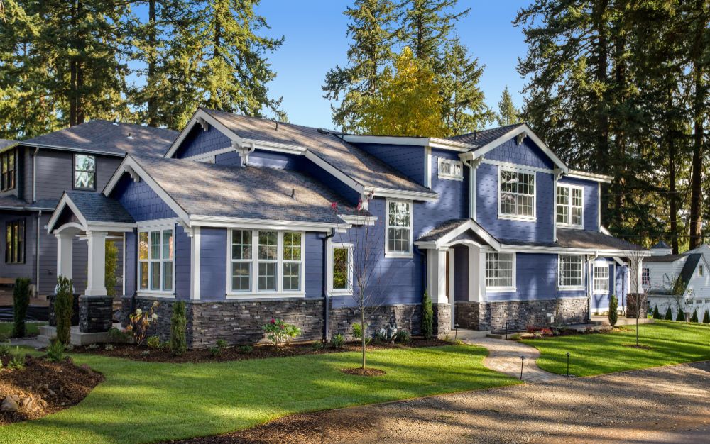 Home exterior with new windows